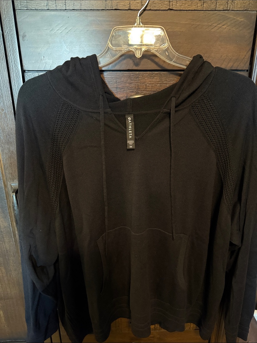 Athleta Black Woman’s Hooded Sweater